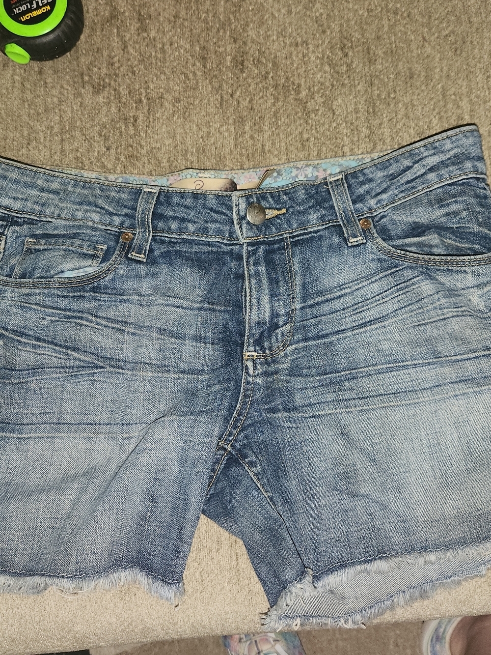 Classic Light Wash Denim Cutoff Shorts